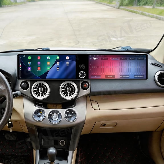 SNATEEN Dual 12.3 inch Carplay Screen/Radio/Multimedia Player for Toyota RAV4 2008-2012 Car Navigation/GPS Android 13 Upgrade Headunit 1080P Device Replace System