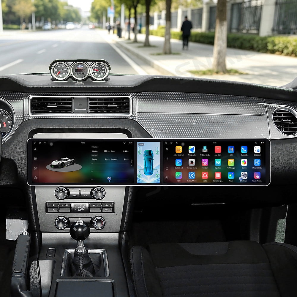 SNATEEN Dual 12.3 inch Carplay Screen/Radio for Ford Mustang 2009-2012 ...