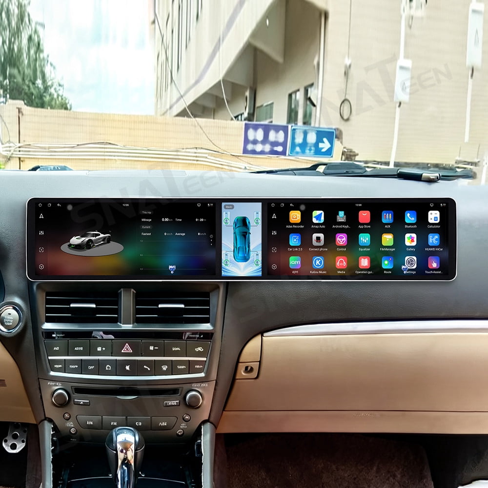 SNATEEN Dual 12.3 inch Carplay Screen/Radio for Lexus IS 2006-2012 ...