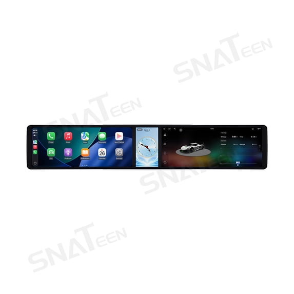 SNATEEN Dual 12.3 inch Carplay Screen/Radio for Toyota Mark 2 2000-2004 ...