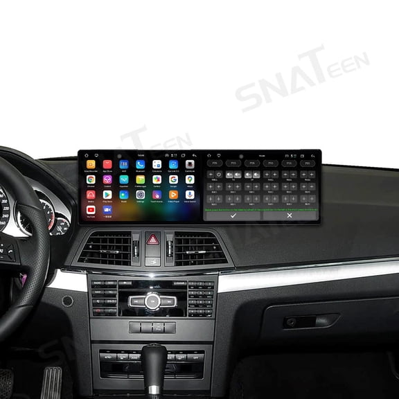 SNATEEN Dual 9.1 inch Carplay Screen/Radio/Multimedia Player for Benz E2-door coupe W212 2012-2014 Car Navigation/GPS Upgrade Headunit Android Display HD Touch Screen Receiver Replace System (NTG4.5)