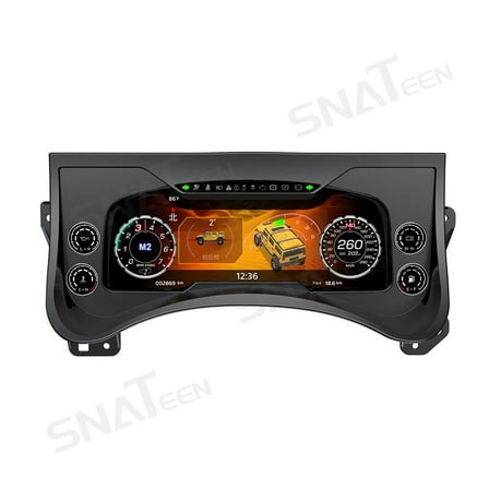 SNATEEN Car Digital Cluster LCD Screen Instrument Panel for Hummer H2 2003 2004 2005 2006 2007 2008 2009 Models Virtual Cockpit Speedometer Dashboard Upgrade Universal Fit Car Accessories