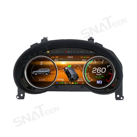 SNATEEN LCD Dashboard for Lexus GX Instrument Panel 2010 2011 2012 2013 2014 2015 2016 2017 2018 2019 2020 2021 Digital Dash Gauges Instrument LCD Screen Cockpit Speedometer Cluster