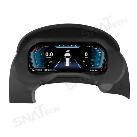 SNATEEN Car Digital Cluster LCD Screen Instrument Panel for Mitsubishi Pajero 2008-2018 Models Virtual Cockpit Speedometer Dashboard Upgrade Universal Fit Car Accessories