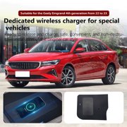 SNATEEN Wireless Charging Pad for Geely Emgrand 4th generation 2022-2023 Fast Qi Charger Direct Fit Replacement Phone Charger Upgrade Easy Installation