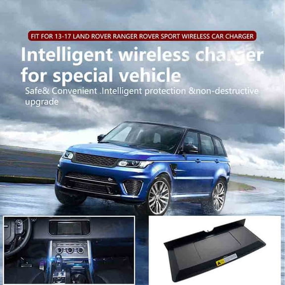 SNATEEN Wireless Charging Pad for Land Rover Range Rover Sport 2013-2017 Fast Qi Charger Direct Fit Replacement Phone Charger Upgrade Easy Installation
