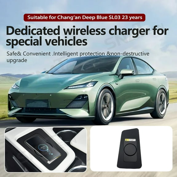 SNATEEN Wireless Charging Pad for Chang an Deep Blue SL03 2023 Fast Qi Charger Direct Fit Replacement Phone Charger Upgrade Easy Installation