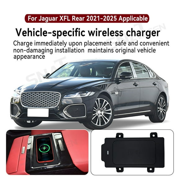 SNATEEN Wireless Charging Pad for Jaguar XFL 2021 2022 2023 2024 2025 Fast Qi Charger Direct Fit Replacement Phone Charger Upgrade Easy Installation