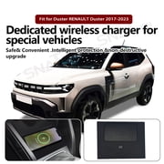 SNATEEN Wireless Charging Pad for RENAULT Duster 2017-2023 Fast Qi Charger Direct Fit Replacement Phone Charger Upgrade Easy Installation