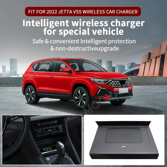 SNATEEN Wireless Charging Pad for Volkswagen JETTA VS5 2022 | Fast Qi Charger | Direct Fit Replacement Phone Charger Upgrade Easy Installation