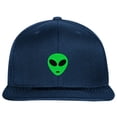 thumbnail image 1 of SNBCK Embroidered Green Alien-EM-0028-Navy, 1 of 2