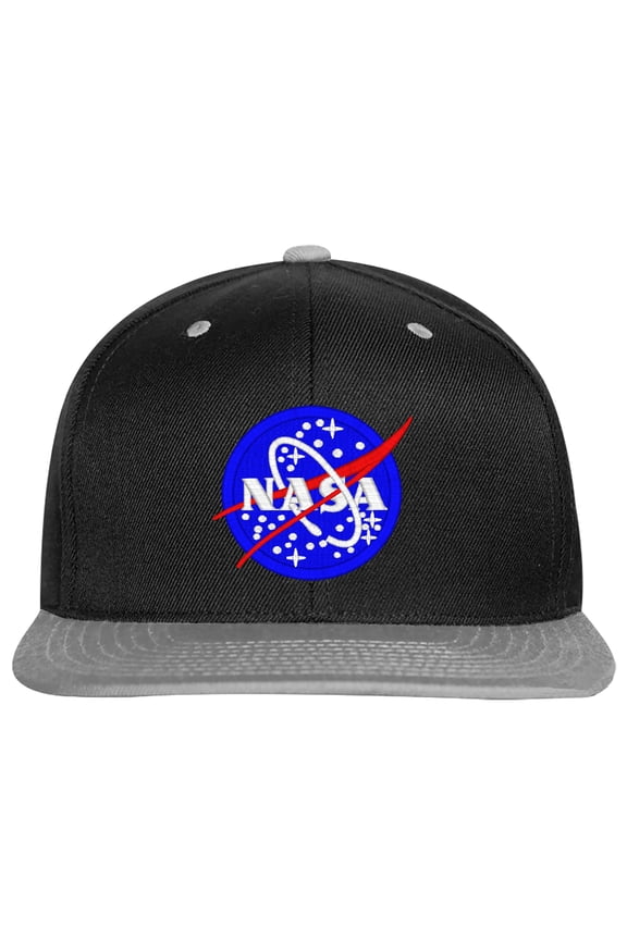 SNBCK Embroidered Lunar NASA, Embroidered Snapback NASA-EM-0019-Black-Gray