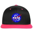 thumbnail image 1 of SNBCK Embroidered Lunar NASA, Embroidered Snapback NASA-EM-0019-Black-Pink, 1 of 2