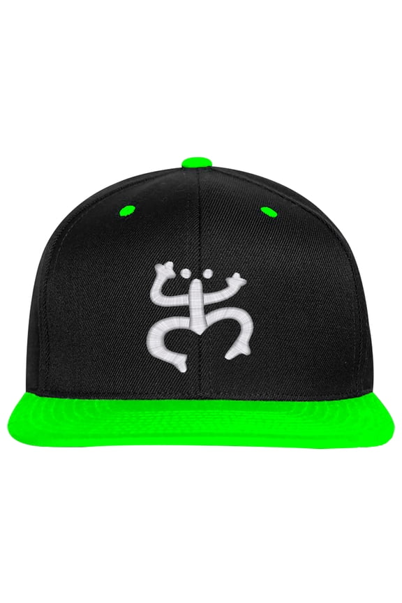 SNBCK Embroidered Puerto Rico TAINO FROG-EM-0027-Black-Green
