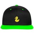 thumbnail image 1 of SNBCK Embroidered Rubber Duck Snapback Hat for Men and Women-RubberDuck-EM-0018-Black-Green, 1 of 2