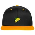 thumbnail image 1 of SNBCK Embroidered Taco Snapback Hat for Men and Women-EM-0017-Black-Yellow, 1 of 2