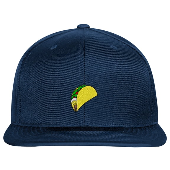 SNBCK Embroidered Taco Snapback Hat for Men and Women-EM-0017-Navy