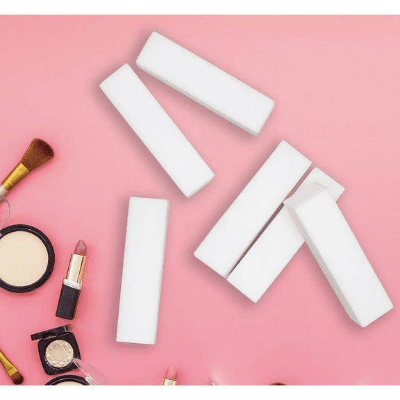 SND Plus 4-Sided Nail Buffer Block – White, 120 Grit, Professional Nail File Buffer for Natural & Acrylic Nails, Pack of 10