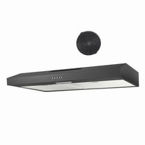 "Joeaonz 30"" Convertible Under Cabinet Range Hood with Mesh Filter and LED Light, 120V Stainless Steel Exhaust Vent"