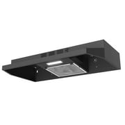 SNDOAS 30 inch Under Cabinet Range Hood Kitchen Cooking Vent 230CFM with Led Light Convertible,Black