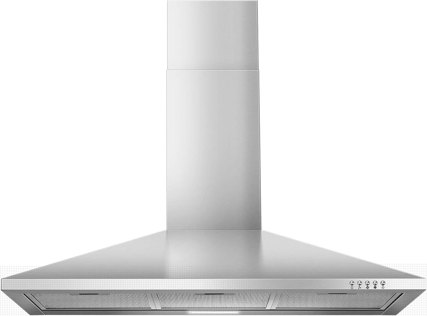 36 Inch Range Hood 450CFM Wall Mount Stainless Kitchen Stove Vent 3 Speed Exhaust Ducted/Ductless