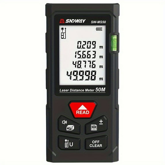 SNDWAY Laser Measure Tool 100m/328ft Laser Distance Measure Digital Laser Tape Measure 2mm Accuracy Laser Rangefinder