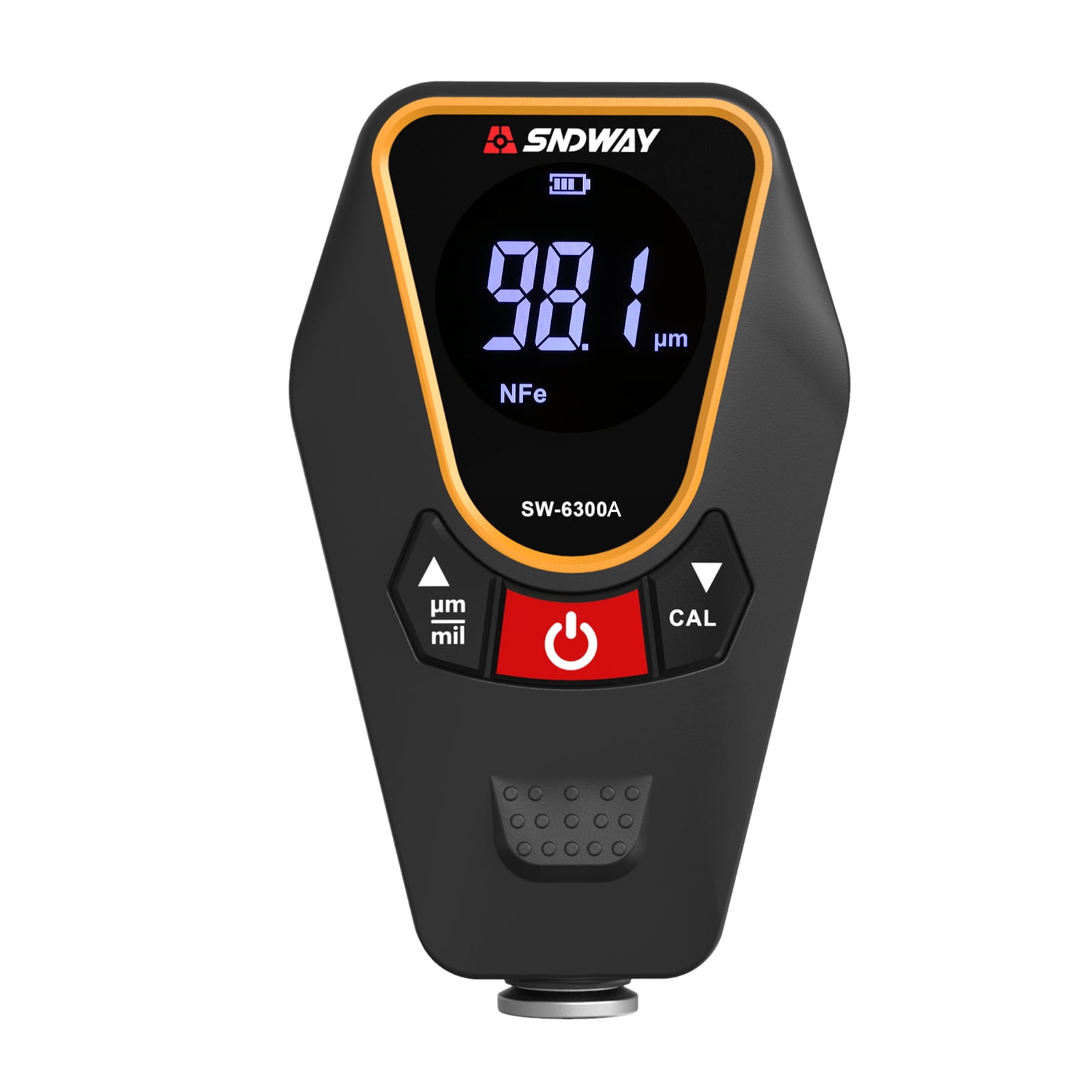 SNDWAY Thickness Gauge,LCD 01200 m Paint Thickness m Fe/NFe µm/mils