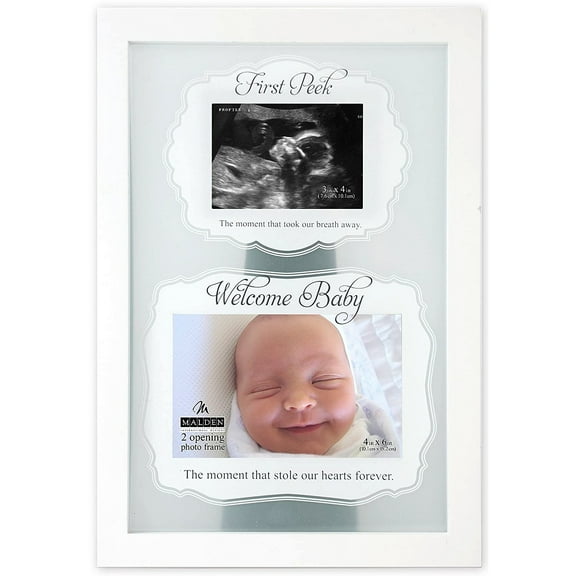 SNEAK PEEK Sonogram BABY duo 4x6 4x3 frame - 4x6
