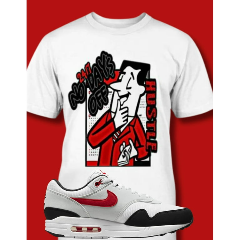 SNEAKER EFFECT TEE Shirt Match Nike Air Max 1 86 RED GREY BLACK WHITE 2024