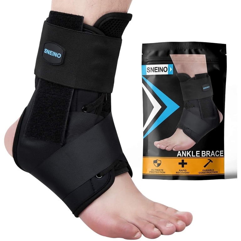 SNEINO Ankle Brace Adjustable Lace-up Support Stabilizer for