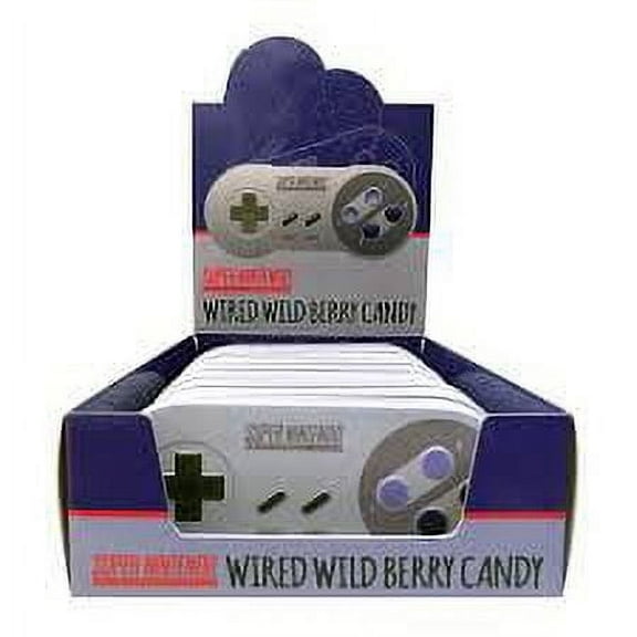 Nintendo, SNES Controller Wired Wild Berry Sours Tin - 12 Count Display Box