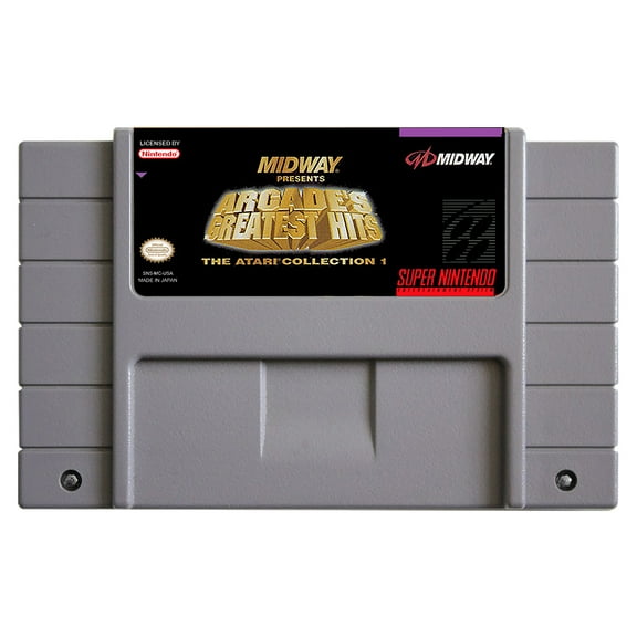 SNES Games Cartridge Arcade's Greatest Hits - The Atari Collection 1