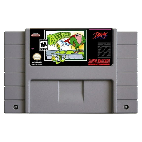 SNES Games Cartridge Boogerman - A Pick and Flick Adventure