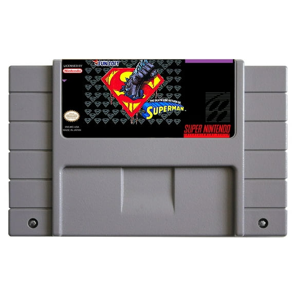 SNES Games Cartridge Death and Return of Superman, The