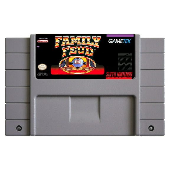 SNES Games Cartridge Family Feud