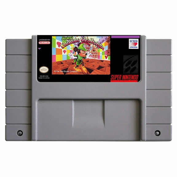 SNES Games Cartridge Mickey's Ultimate Challenge