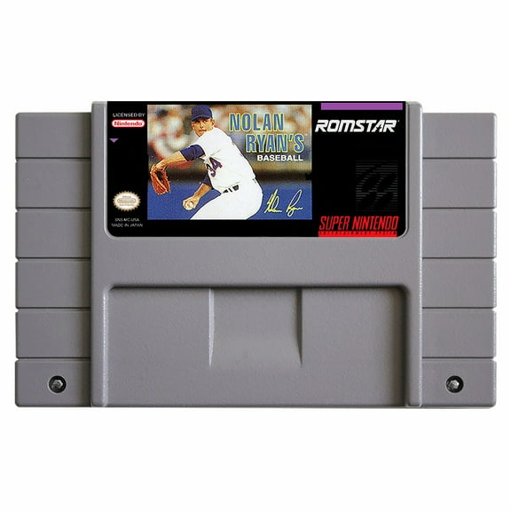 SNES Games Cartridge Nolan Ryan's Baseball