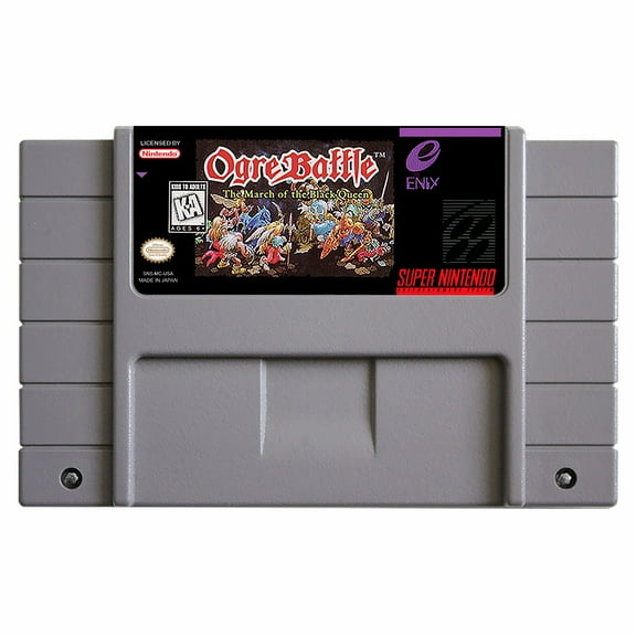 SNES Games Cartridge Ogre Battle - The March of the Black Queen