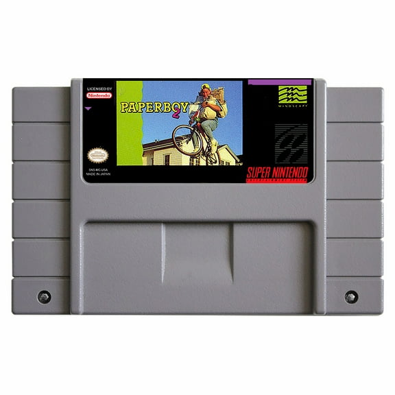 SNES Games Cartridge Paperboy 2
