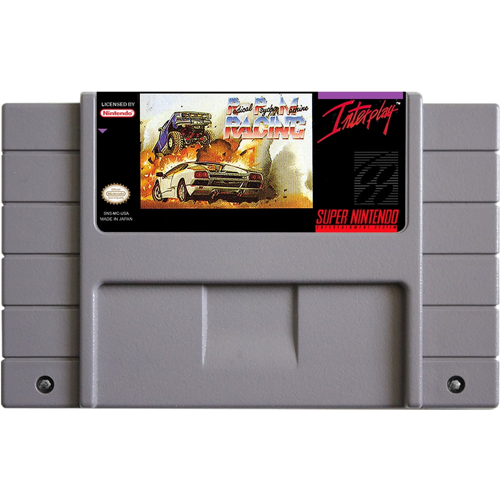Radical Psycho Machine Racing SNES Games Cartridge Radical Psycho Machine Racing - Walmart.com