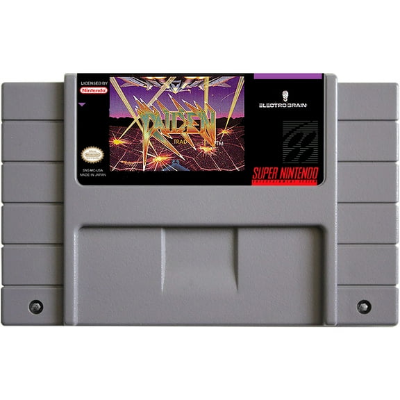 SNES Games Cartridge Raiden Trad