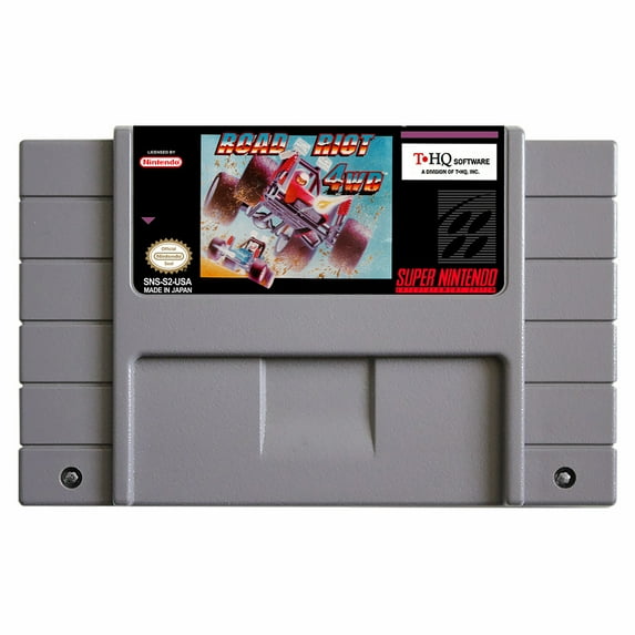 SNES Games Cartridge Road Riot 4WD