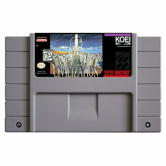 SNES Games Cartridge Sid Meier's Civilization