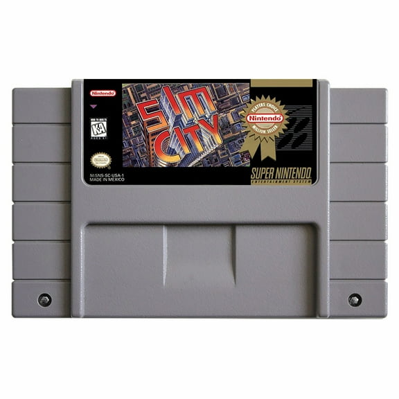 SNES Games Cartridge Sim City