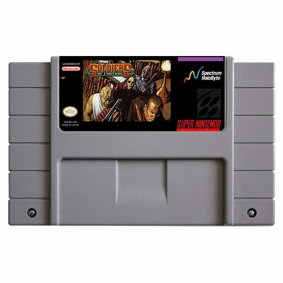 SNES Games Cartridge Soldiers of Fortune