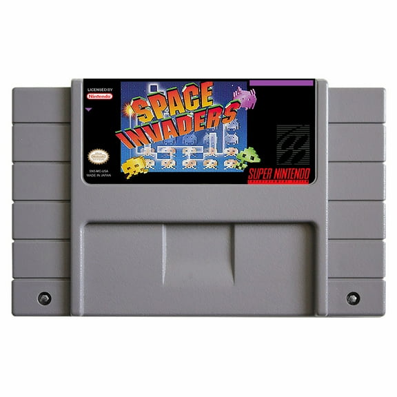 SNES Games Cartridge Space Invaders - The Original Game