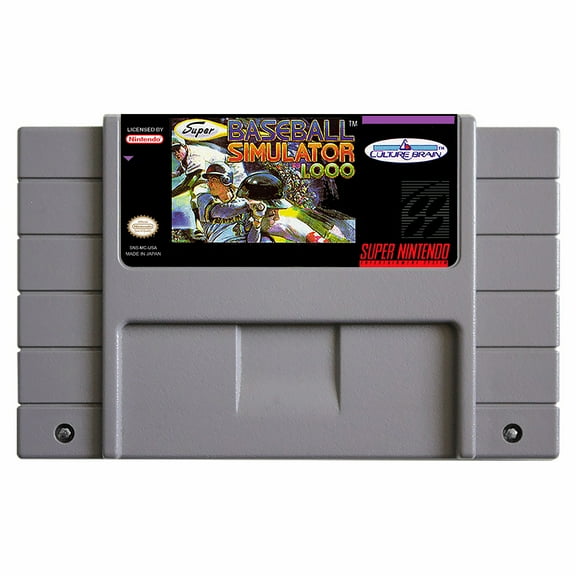 SNES Games Cartridge Super Baseball Simulator 1.000