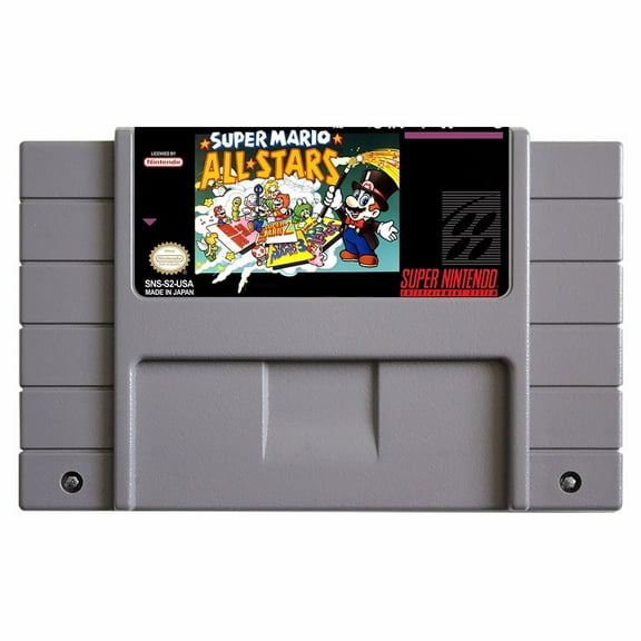 SNES Games Cartridge Svper Mario All-Stars