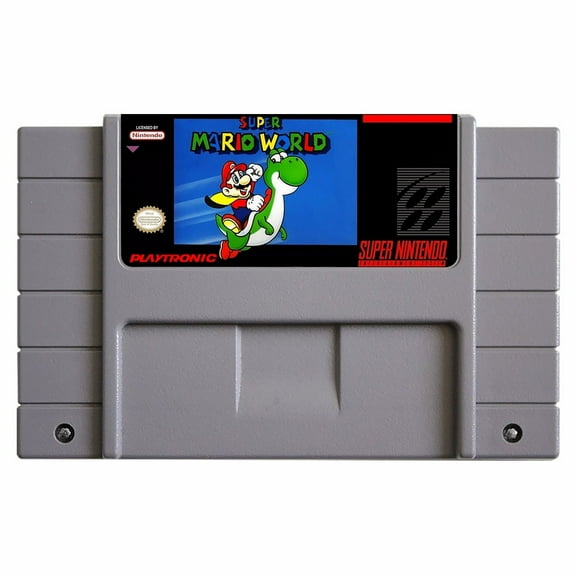 SNES Games Cartridge Svper Mario World