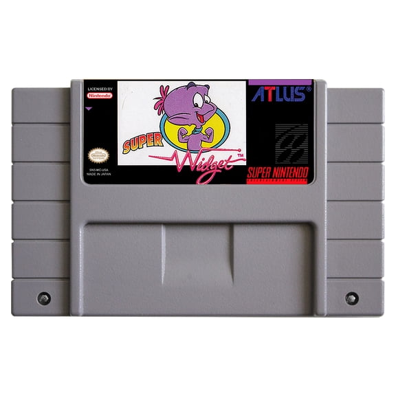 SNES Games Cartridge Super Widget
